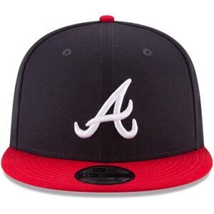 New Era 9Fifty Atlanta Braves Snapback Cap - Navy/Red